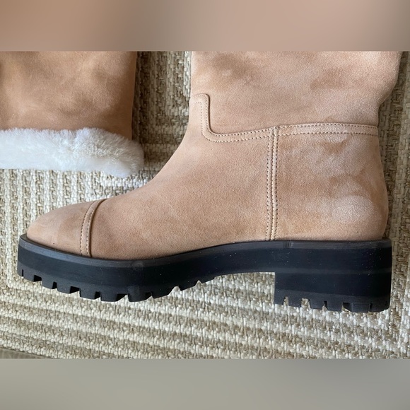 Stuart Weitzman NWOT Suede Shearling boots (Made in Spain) - Picture 10 of 13